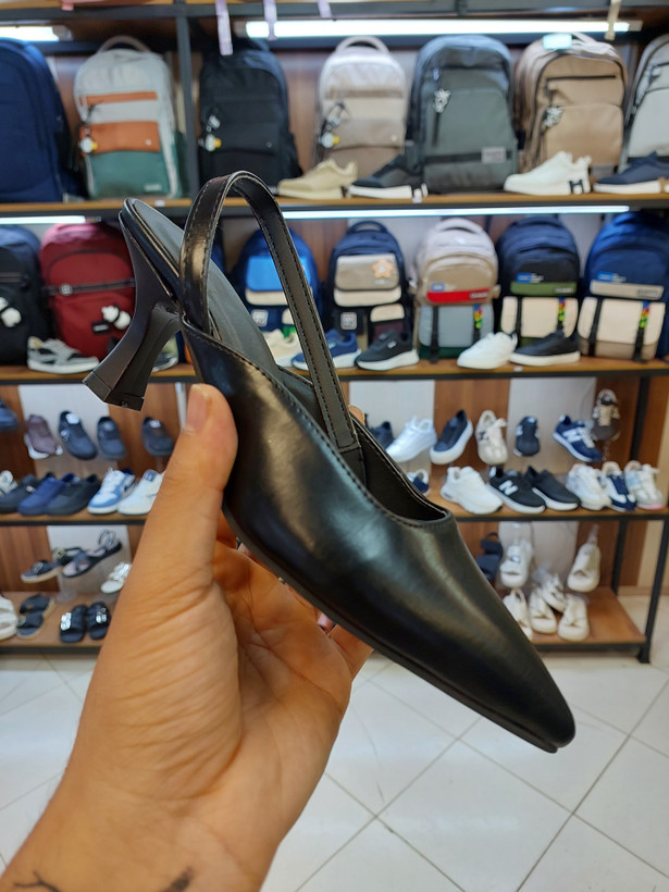 کفش مجلسی پشت باز نوک تیز صابونی ۴ سانت